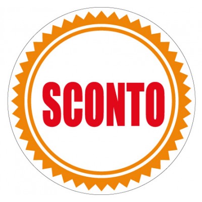 Art. 1097/4 - Etichetta sconti 40x40 mm 