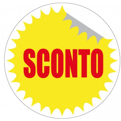 Art. 1098/4 - Etichetta sconti 40x40 mm 