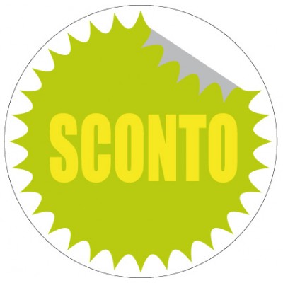 Art. 1098/2 - Etichetta sconti 30x30 mm 