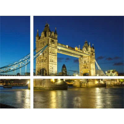 Art. 617 sfalsati - Quadro in plexiglass stampa brillante "London Tower Bridge"