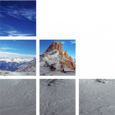 Art. 663 sfalsati - Quadro in plexiglass stampa brillante "Rifugio Roda de Vael"