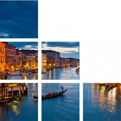 Art. 1706 sfalsati - Quadro su tela canvas lucida "Venezia"