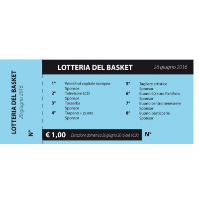Biglietti Lotteria – Grafica Tipografia Pasquali