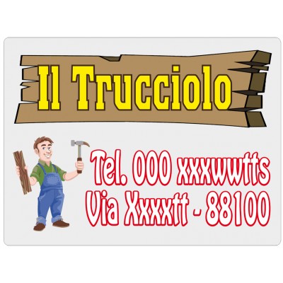Art. 2143/2 - Targa magnetica per auto 60x40 cm