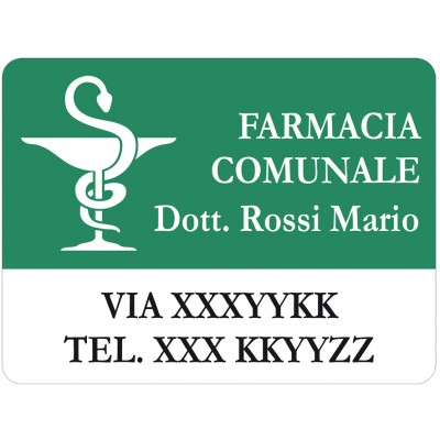 Art. 2165/1 - Targa magnetica per auto 40x30 cm
