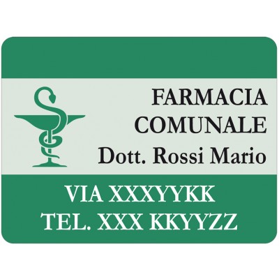 Art. 2166/3 - Targa magnetica per auto 80x60 cm