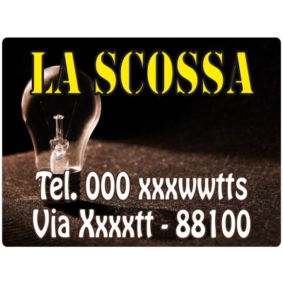 Art. 2173/3 - Targa magnetica per auto 80x60 cm