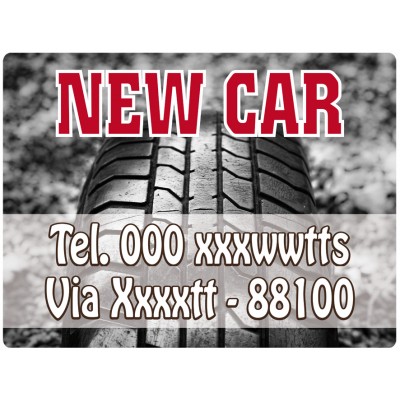 Art. 2177/1 - Targa magnetica per auto 40x30 cm