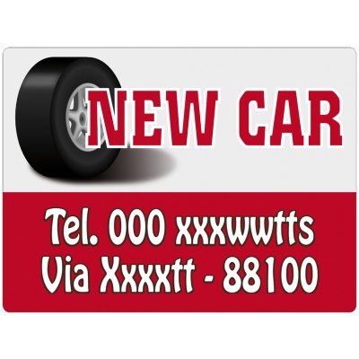 Art. 2178/1 - Targa magnetica per auto 40x30 cm