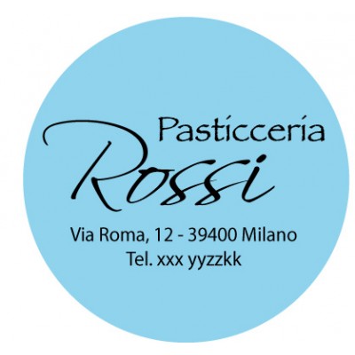 Art. 521/2 - Etichetta chiudi pacco diam. 18 mm 