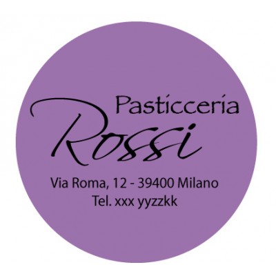Art. 521/3 - Etichetta chiudi pacco diam. 20 mm 