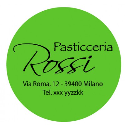 Art. 521/10 - Etichetta chiudi pacco diam. 36 mm 