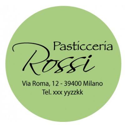 Art. 521/8 - Etichetta chiudi pacco diam. 32 mm 