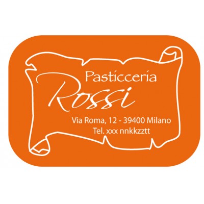Art. 525/7 - Etichetta chiudi pacco 50x36 mm