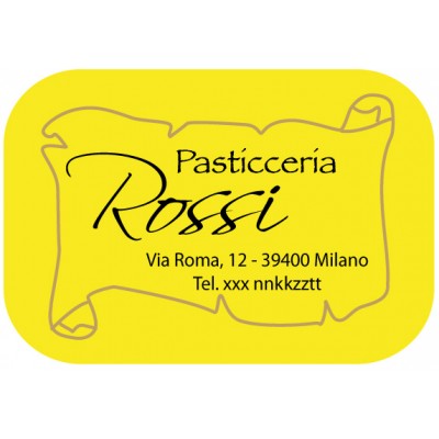 Art. 525/2 - Etichetta chiudi pacco 25x18 mm 