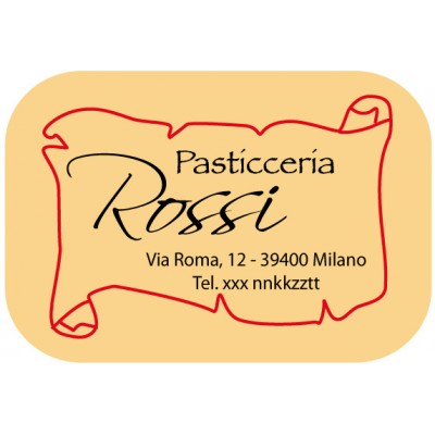 Art. 525/5 - Etichetta chiudi pacco 40x29 mm