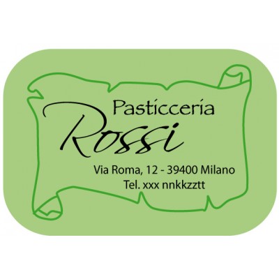 Art. 525/6 - Etichetta chiudi pacco 45x32 mm