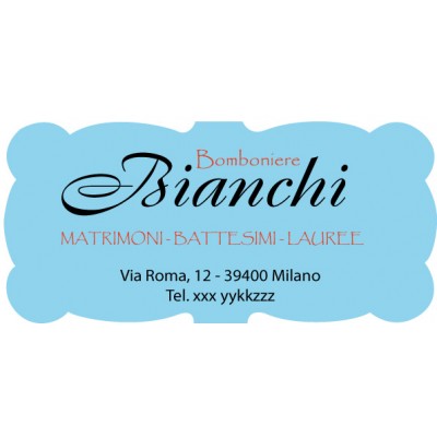Art. 526/6 - Etichetta chiudi pacco 45x21 mm