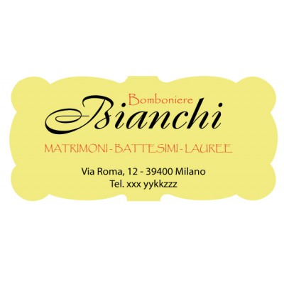 Art. 526/7 - Etichetta chiudi pacco 50x24 mm 