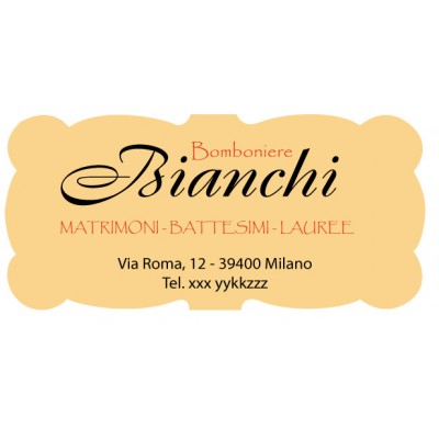 Art. 526/1 - Etichetta chiudi pacco 22x10 mm