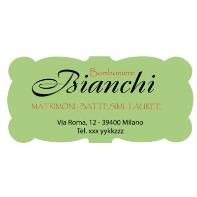 Art. 526/3 - Etichetta chiudi pacco 30x14 mm 