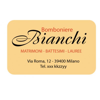 Art. 527/6 - Etichetta chiudi pacco 45x27 mm