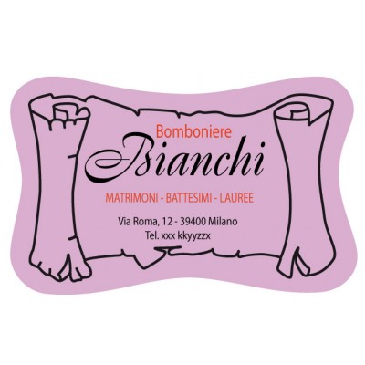 Art. 539/3 - Etichetta chiudi pacco 30x19 mm 