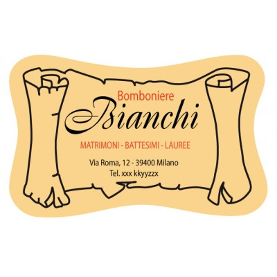 Art. 539/5 - Etichetta chiudi pacco 40x25 mm