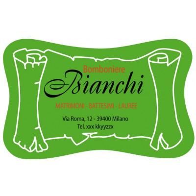Art. 539/4 - Etichetta chiudi pacco 36x23 mm 