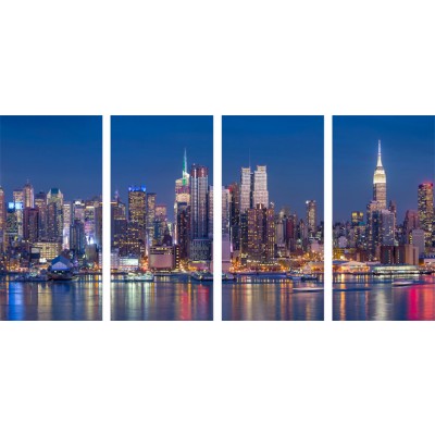 Art. 1599s - 4p Quadro su tela canvas lucida "Manhattan"