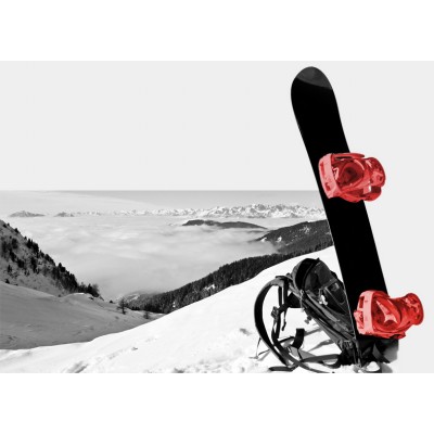 Art. 634x - Quadro in plexiglass stampa brillante "Snowboard"