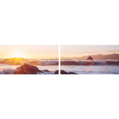 Art. 1654s - 2p Quadro su tela canvas lucida "Mare"