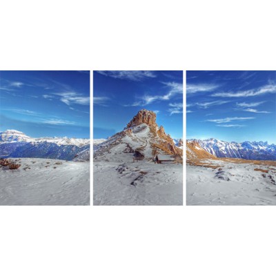 Art. 1663s - 3p Quadro su tela canvas lucida "Rifugio Roda de Vael"