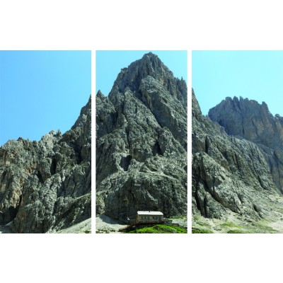 Art. 1675s - 3p Quadro su tela canvas lucida "Rifugio Vicenza"
