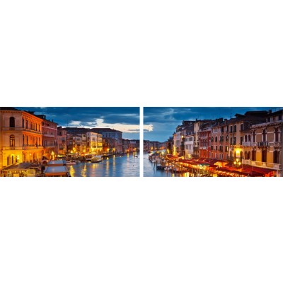 Art. 1706s - 2p Quadro su tela canvas lucida "Venezia"