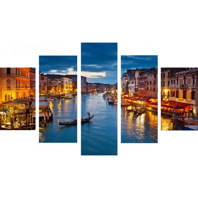 Art. 1706 sfalsati - Quadro su tela canvas lucida "Venezia"