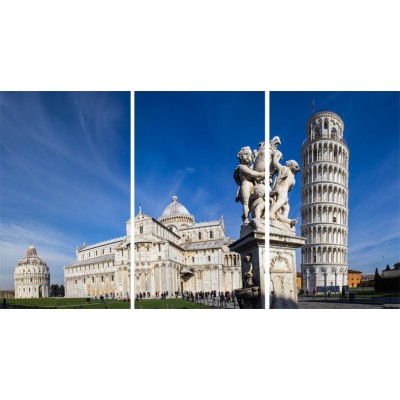 Art. 1709s - 3p Quadro su tela canvas lucida "Pisa"