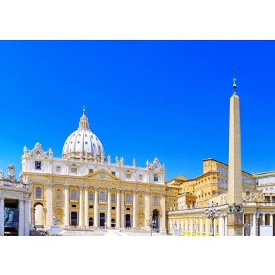 Art. 1725 - Quadro su tela canvas lucida "Città del Vaticano - Basilica di San Pietro"