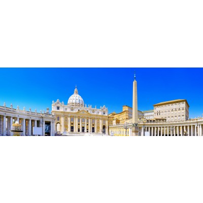 Art. 1725p - Quadro su tela canvas lucida "Città del Vaticano - Basilica di San Pietro"