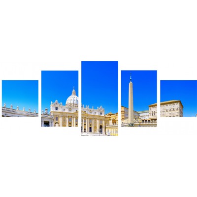 Art. 1725 sfalsati - Quadro su tela canvas lucida "Basilica di S. Pietro"