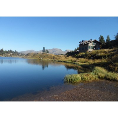 Art. 1731 - Quadro su tela canvas lucida "Lago di Colbricon"