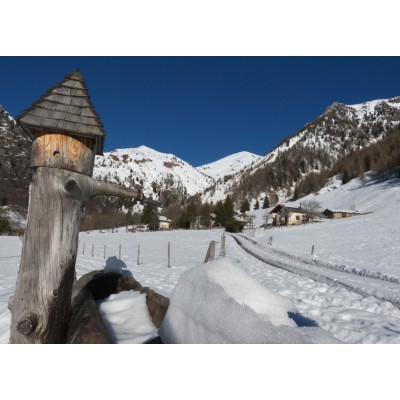 Art. 764 - Quadro in plexiglass stampa brillante "Paesaggio invernale"