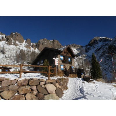 Art. 769 - Quadro in plexiglass stampa brillante "Rifugio Sette Selle 2000 m"