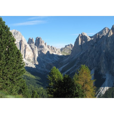 Art. 1813 - Quadro su tela canvas lucida "Val di Fassa - Rifugio Negritella"