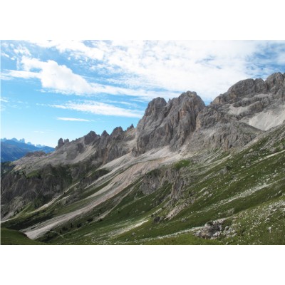 Art. 1814 - Quadro su tela canvas lucida "Val di Fassa - Rifugio Negritella"