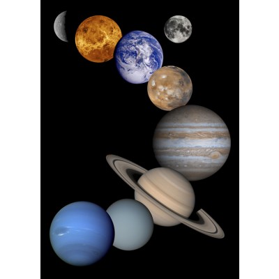 Art. 1873 - Quadro su tela canvas lucida "Sistema solare"