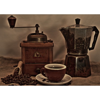 Art. 1898 - Quadro su tela canvas lucida "Caffè"