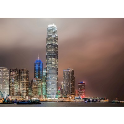 Art. 1932 - Quadro su tela canvas lucida "Hong Kong"