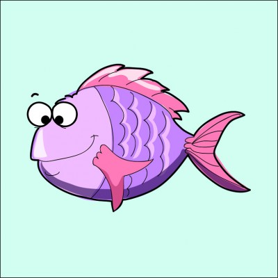 Art. 973q - Quadro in plexiglass stampa brillante "Pesce"
