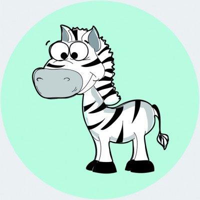 Art. 986t - Quadro in plexiglass stampa brillante "Zebra"